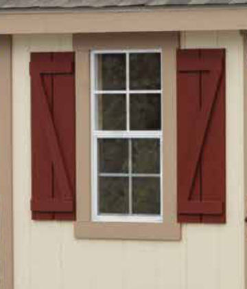 Shed Wooden Z Shutters